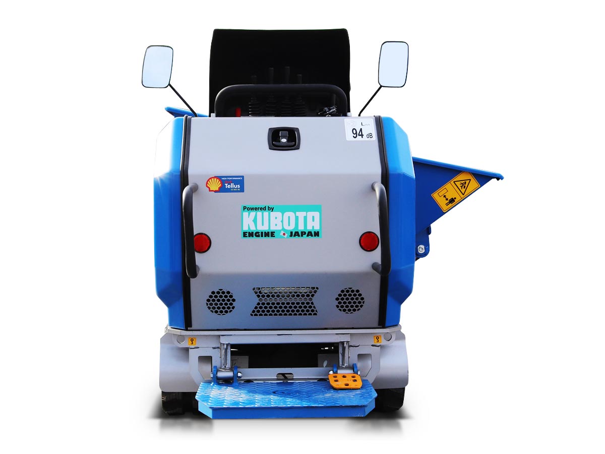 H800S PRO | KUBOTA | Ντάμπερ υδροστατικό με υδραυλική πλευρική εκκένωση, πλατφόρμα αναβάτη 800kg Diesel 